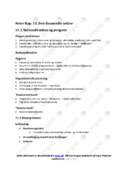 Nationalbanken og pengene | Noter IØ