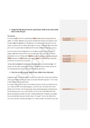 The babysitter | Finish the Story by using the Present Tense