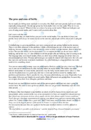 The pros and cons of SoMe | Opgave