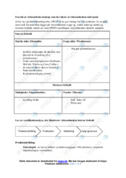 SWOT opstillingen | Noter i Afsætning | Over 4 sider