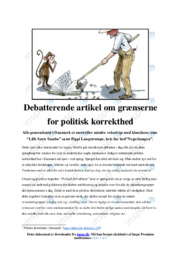 Grænserne for politisk korrekthed | Debatterende artikel