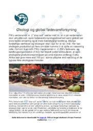 Økologi og global fødevareforsyning | Noter NV