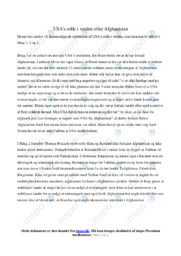 USAs rolle i verden efter Afghanistan | Noter i Samfundsfag