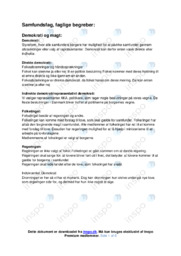 Demokrati og magt | Faglige begreber