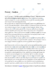 Fravær | Dansk | Analysering og fortolkning