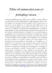 Mennesket som et fornuftigt væsen | Psykologi | Essay