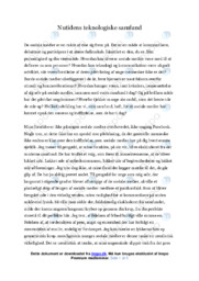 Nutidens teknologiske samfund | Dansk | Essay