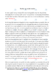Reality og sociale medier