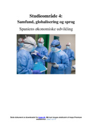Spaniens økonomiske udvikling | SO