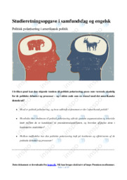 Politisk polarisering i amerikansk politik | SRO