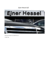 Ejner Hessel A/S | Afsætning & International økonomi
