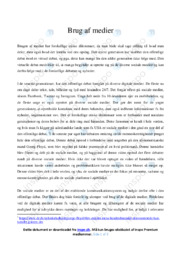 Brug af medier | Dansk Essay