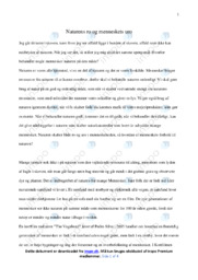 Naturens ro og menneskets uro | Dansk Essay