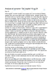 De | Noter Referat | Kapitel 16 & 24