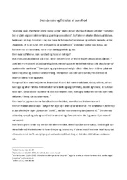 Den danske opfattelse af sundhed | Essay