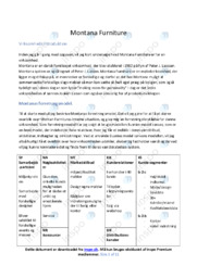 Montana Furniture | Afsætning