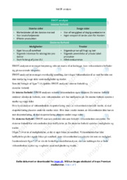 SWOT & TOWS Analyse | Noter Afsætning