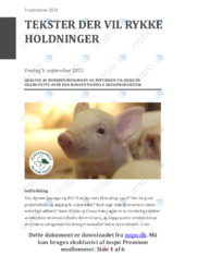 Bornholmergrisen & Historien vil rejse… | Analyse