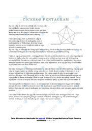 Ciceros pentagram | Dansk | Tale