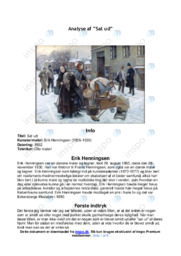 Sat ud | Analyse | Erik Henningsen