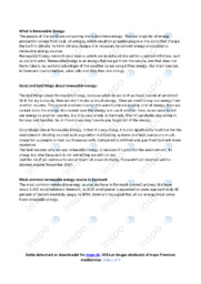 Renewable Energy | Opgave