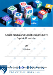 Social media and social responsibility | Engelsk