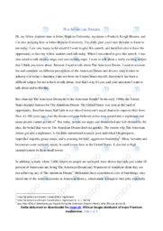 The American Dream | Engelsk