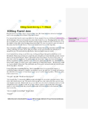 Killing Carol Ann by J. T. Ellison | Noter i engelsk | Over 8 sider
