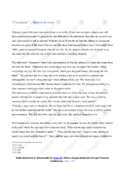 Cinnamon | Analytical essay | Neil Gaiman