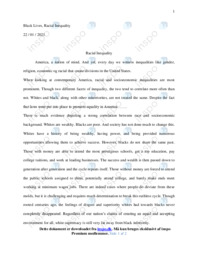 Racial Inequality | Engelsk