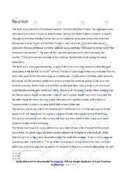 Reunion | Analyse | John Cheever