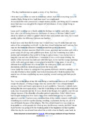 A story of my first love | Engelsk | Essay
