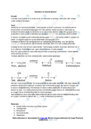 Oxidation af ukendt alkohol | Opgave