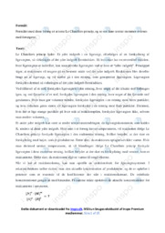 Le Chateliers princip | Opgave og Forsøg