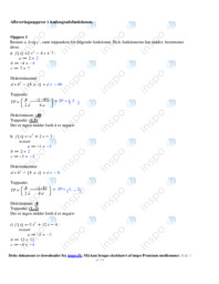 Andengradsfunktionen | Opgave