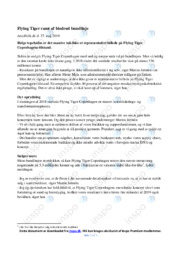 Flying Tiger | Noter Erhvervsøkonom