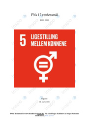 FNs 17 verdensmål | Opgave | DHO