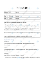 Problemformulering | DHO