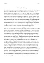 My Little Bit of Country | by Susan C., 2012 | Engelsk essay