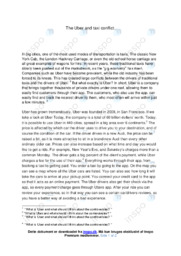The Uber and taxi conflict | Opgave