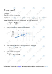 Statistik og Vækst og regression | Opgave