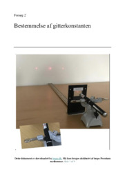 Bestemmelse af gitterkonstanten | Rapport