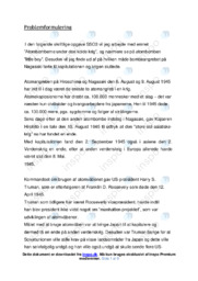 Atombombe | Opgave