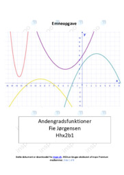 Andengradsfunktioner | Matematik