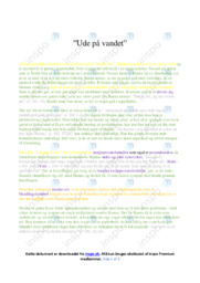 Ude på vandet | Opgave