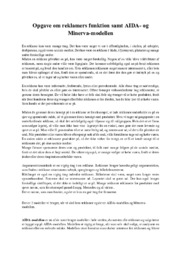 Reklamers funktion samt AIDA- & Minerva-modellen