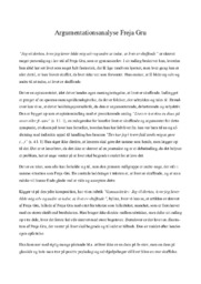 Argumentationsanalyse Freja Gru