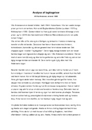 Analyse af Iagttagelser | Vita Andersen 1980