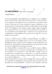 Naadensbrød | Analyse | Henrik Pontoppidan