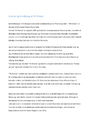 Analyse og fortolkning af Oh Romeo